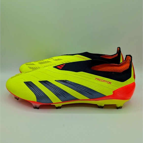 Adidas Predator Elite Laceless FG Men's Size 9 Solar Yellow Soccer Cleats IE2366 - Picture 3 of 7